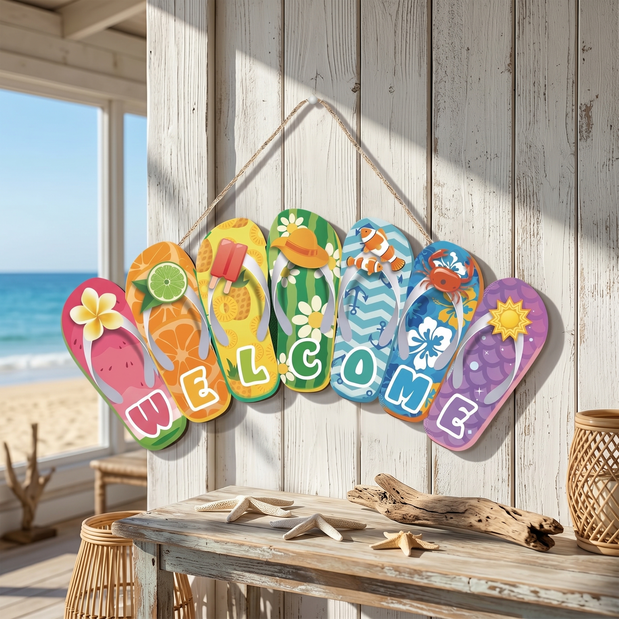 Hello Summer Felt Slippers Doo - огляд і ціна Yard Sign Blank