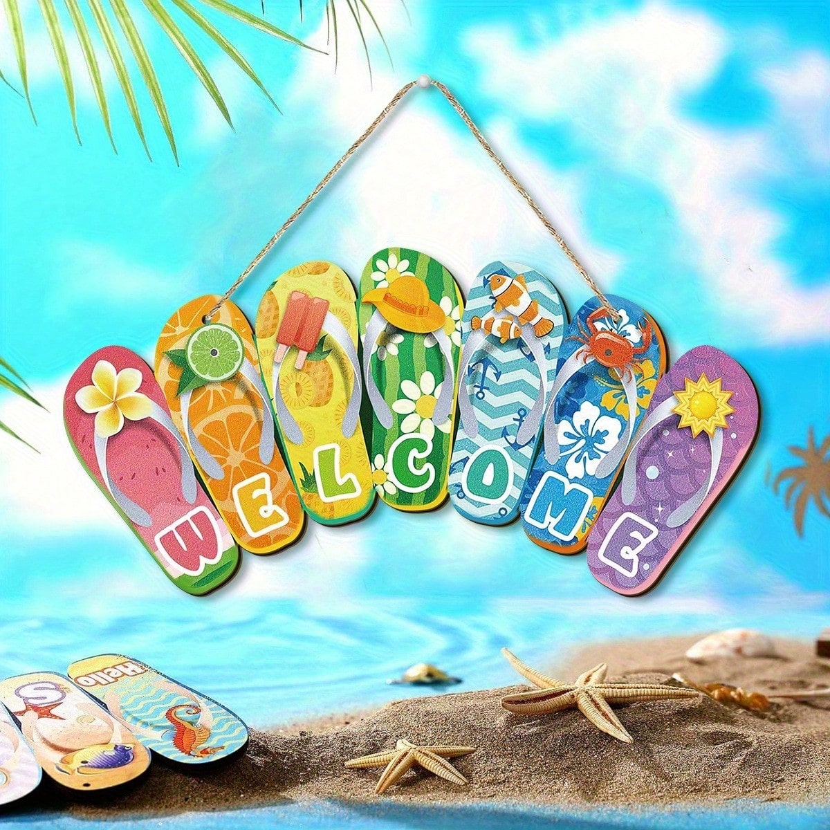 Hello Summer Felt Slippers Doo - огляд і ціна Yard Sign Blank