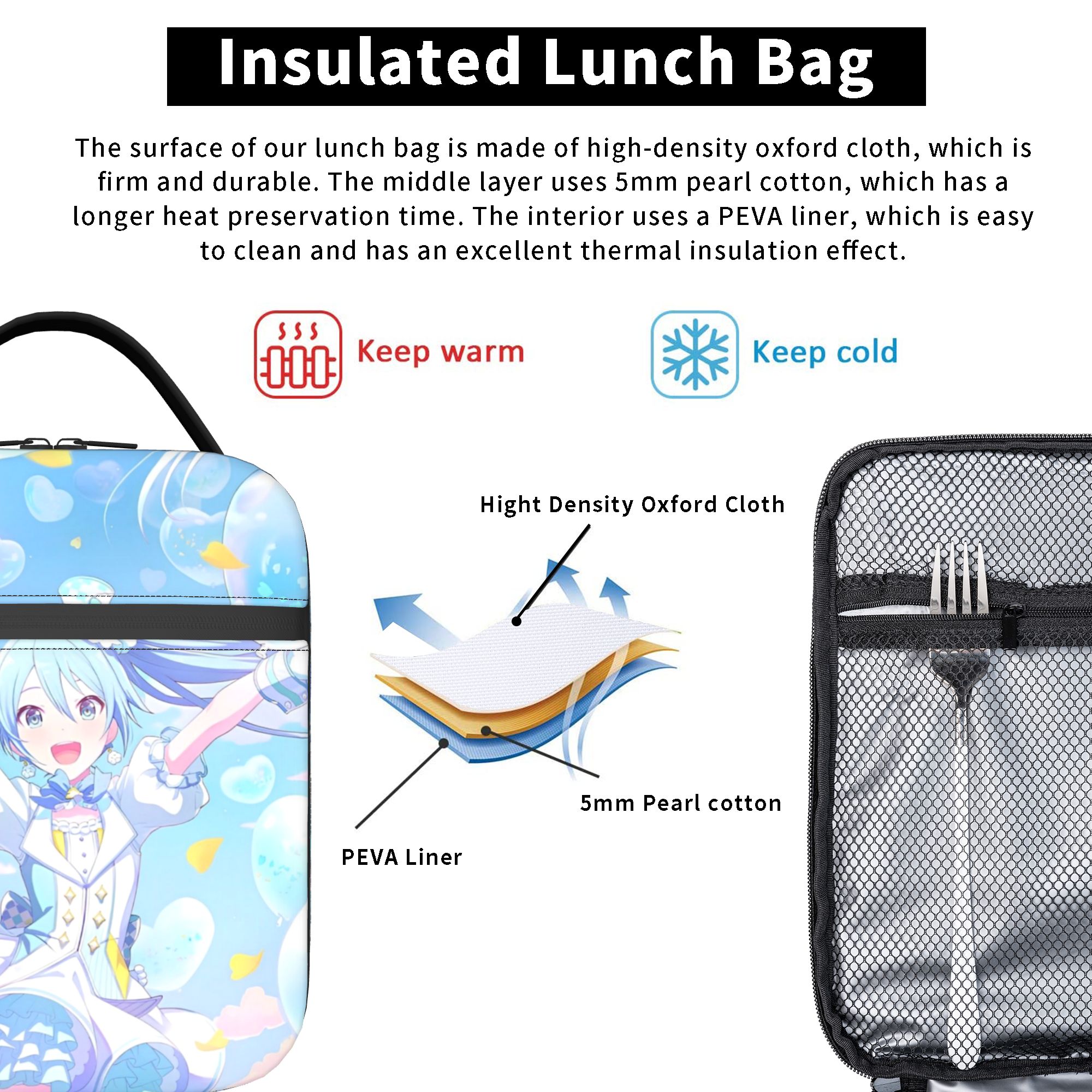 Hatsune Miku Trained Insulated - огляд і ціна Tote Bag Sublimation