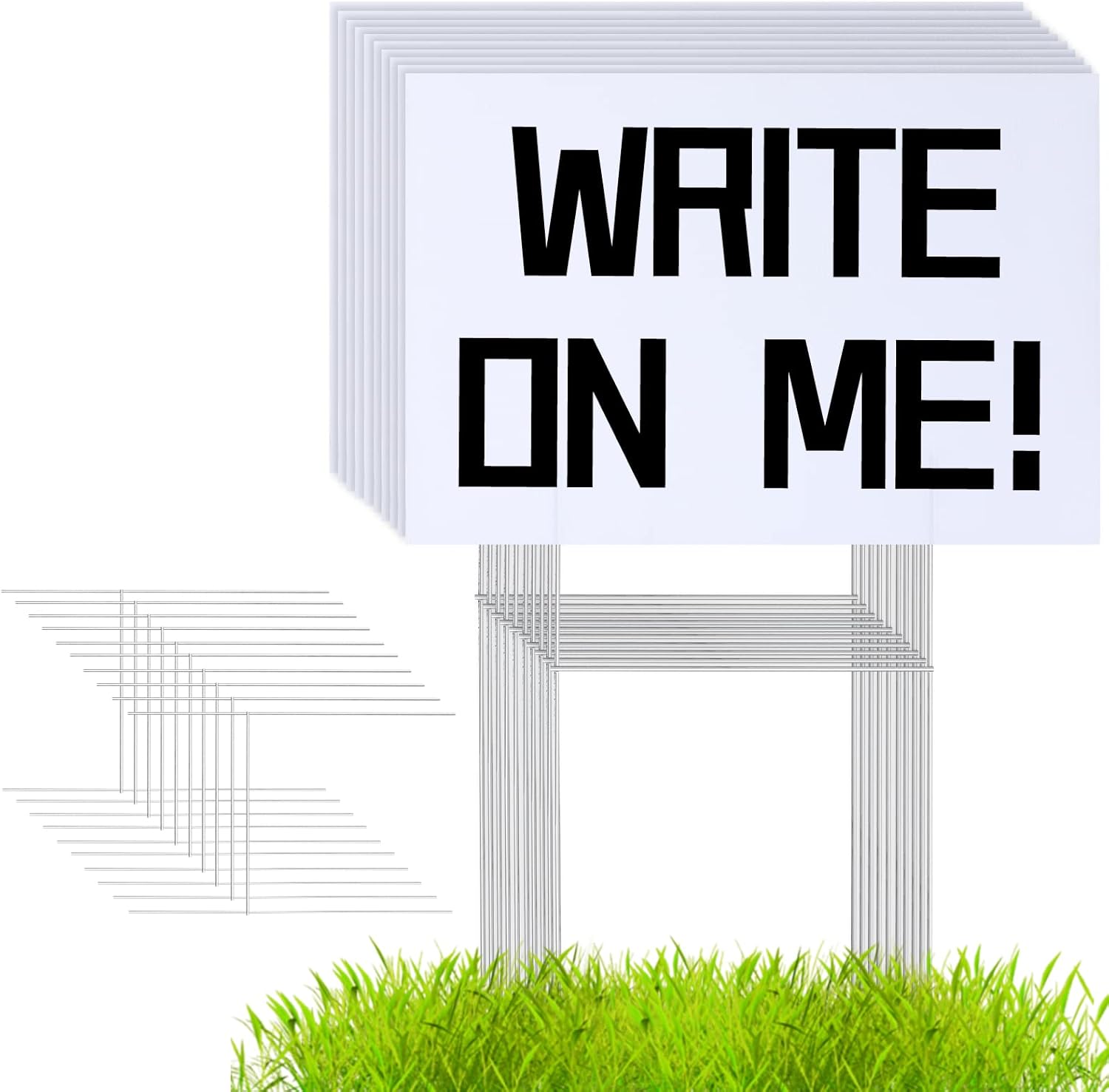 18x12 Inch Blank Yard Signs wi - огляд і ціна Yard Sign Blank