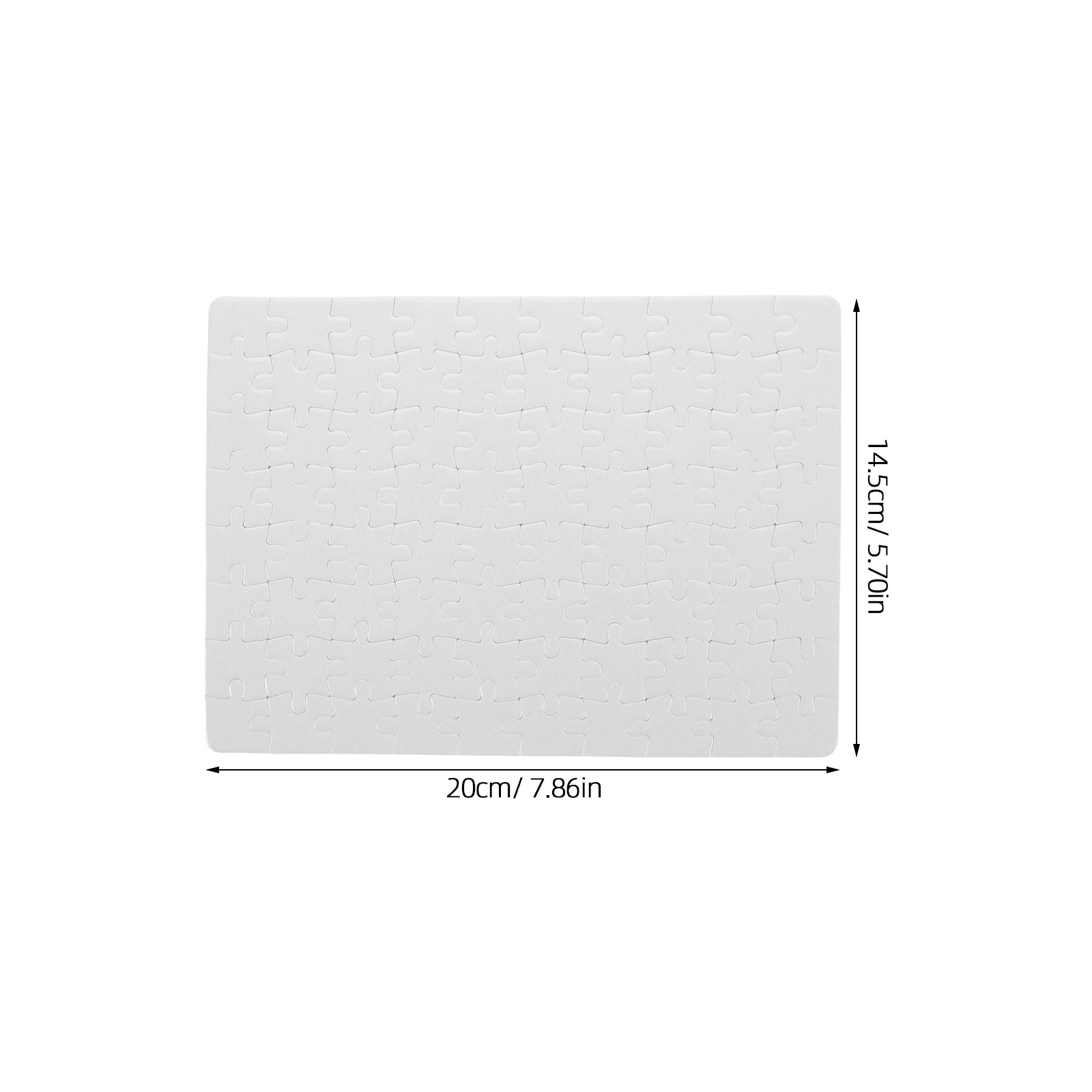 4 Sheets DIY Blank Puzzle Piec - огляд і ціна Puzzle Blank White