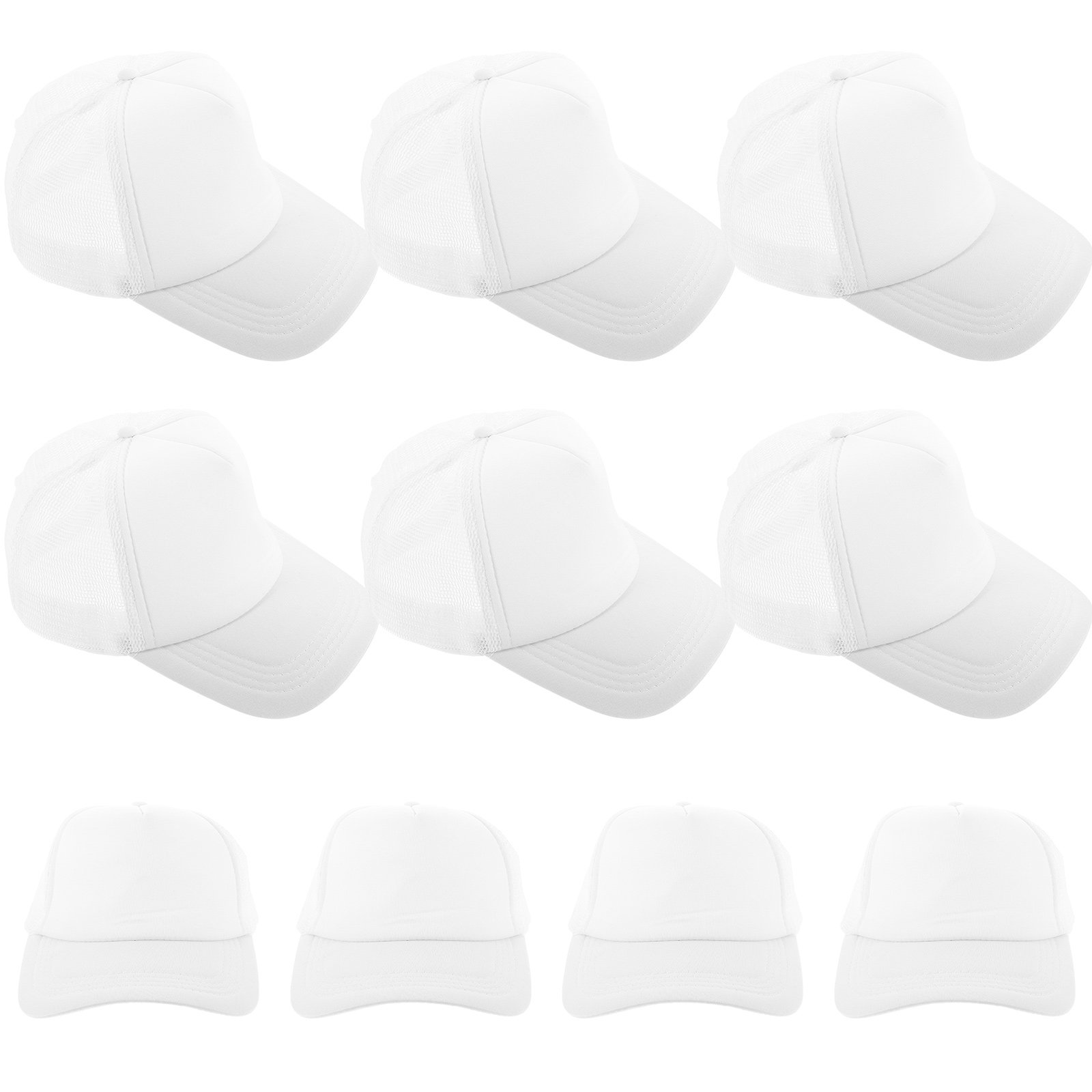 10Pcs Blank Mesh Baseball Hats - огляд і ціна Hat Sublimation Blank