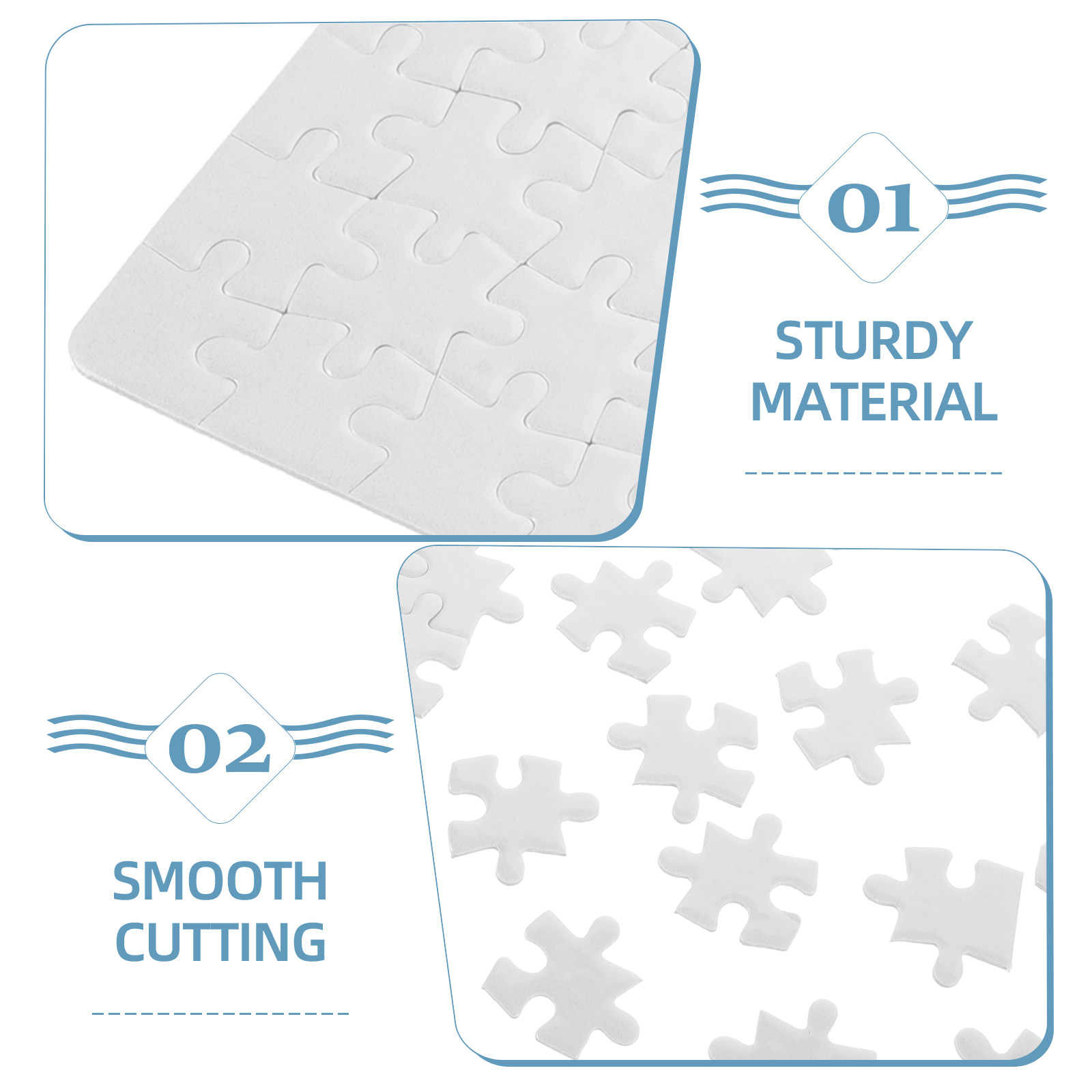 4 Sheets Blank Puzzles for Sub - огляд і ціна Puzzle Blank White